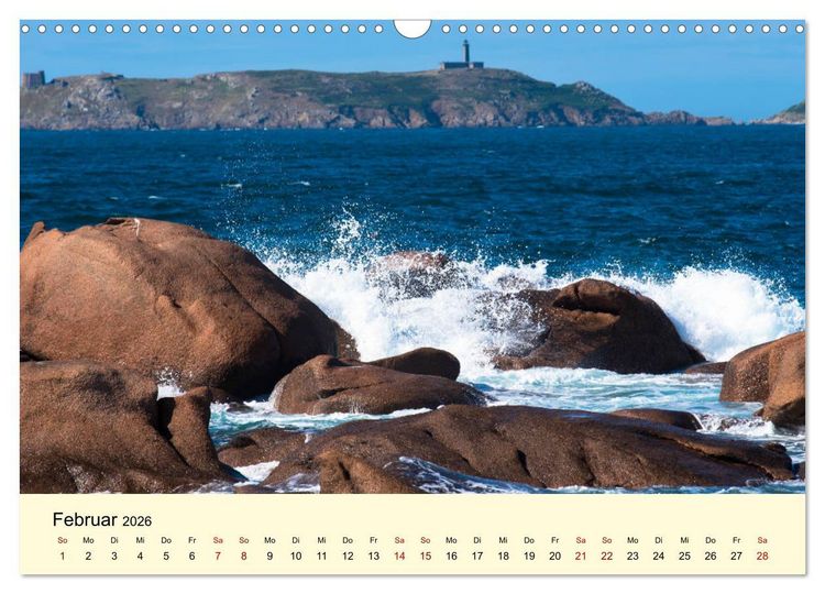 Produktbild: Einzigartige C&ocirc;te Granit Rose (Wandkalender 2026 DIN A3 quer), CALVENDO Monatskalender