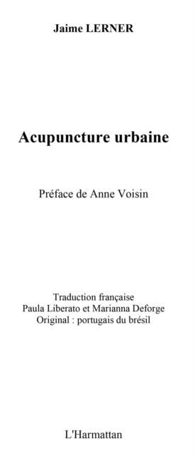 Produktbild: Acupunture urbaine