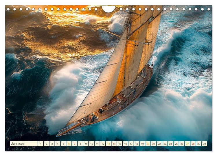 Produktbild: Segeln - sch&ouml;ne Momente (Wandkalender 2026 DIN A4 quer), CALVENDO Monatskalender