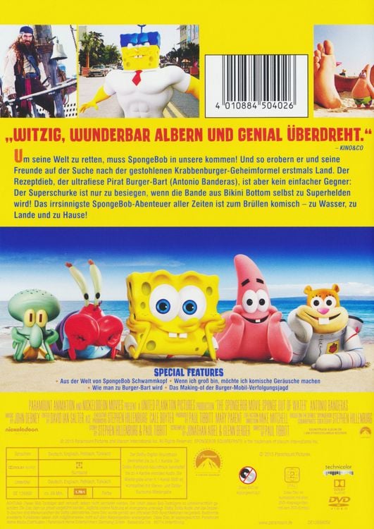 Produktbild: SpongeBob Schwammkopf - Schwamm aus dem Wasser