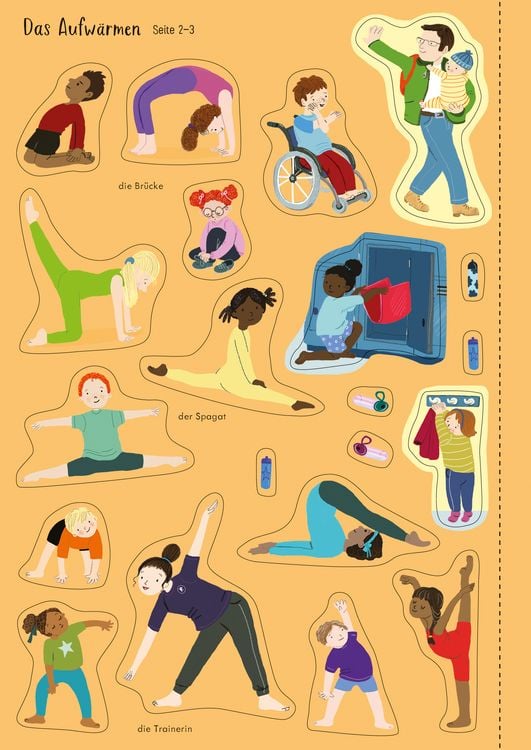 Produktbild: Mein Immer-wieder-Stickerbuch: Die Welt des Turnens