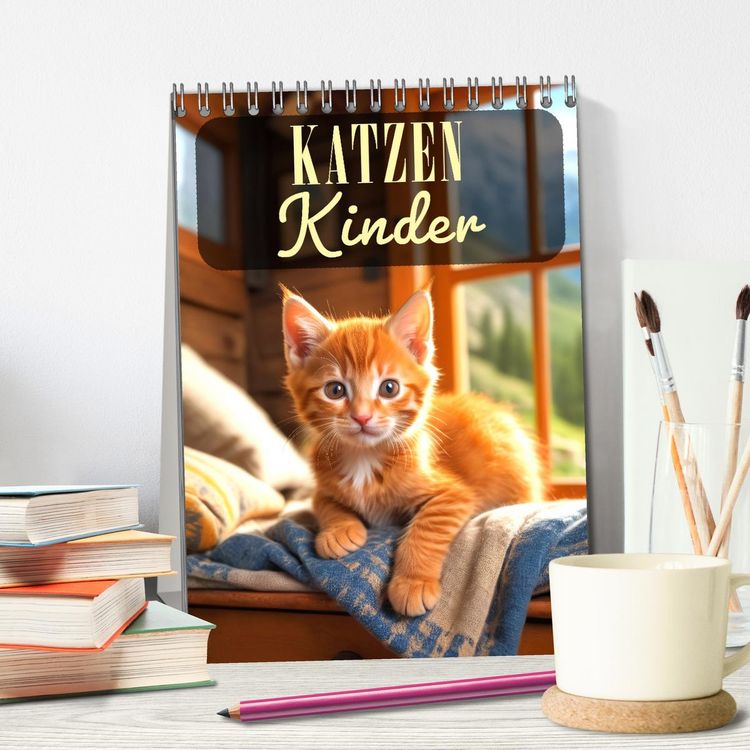 Produktbild: Katzenkinder (Tischkalender 2026 DIN A5 hoch), CALVENDO Monatskalender