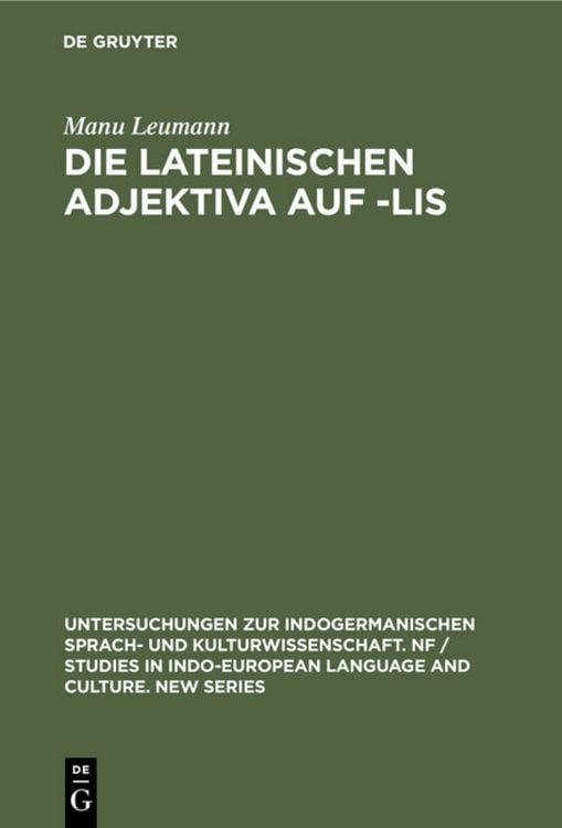 Produktbild: Die lateinischen Adjektiva auf -lis