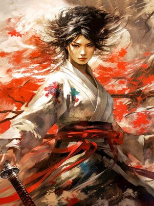 Produktbild: CALVENDO Puzzle Samurai, die mutigste K&auml;mpferin | 1000 Teile Lege-Gr&ouml;&szlig;e 64x48cm Foto-Puzzle f&uuml;r gl&uuml;ckliche Stunden