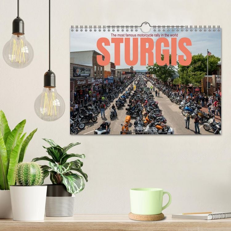 Produktbild: Sturgis - The most famous motorcycle rally in the world (Wall Calendar 2026 DIN A4 landscape), CALVENDO 12 Month Wall Calendar