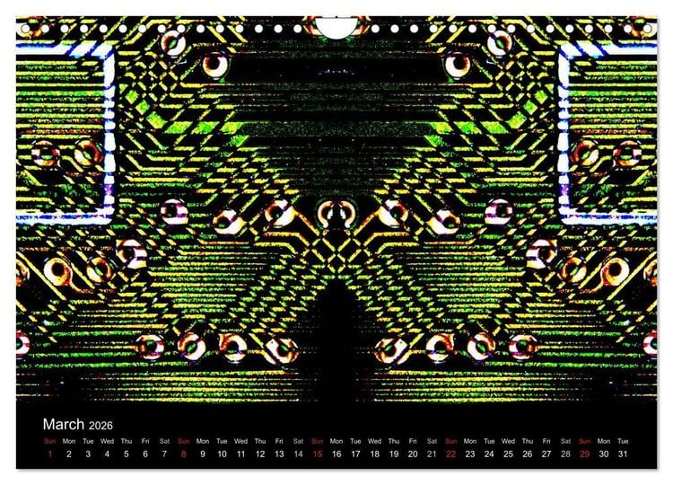 Produktbild: Computer Close Up (Wall Calendar 2026 DIN A4 landscape), CALVENDO 12 Month Wall Calendar
