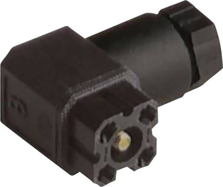 Produktbild: Steckverbinder f&uuml;r Steuerspannung der G-Serie Schwarz G 4 W 1 F Pole:4 932 157-100-1 Hirschmann Inhalt: 1 St.