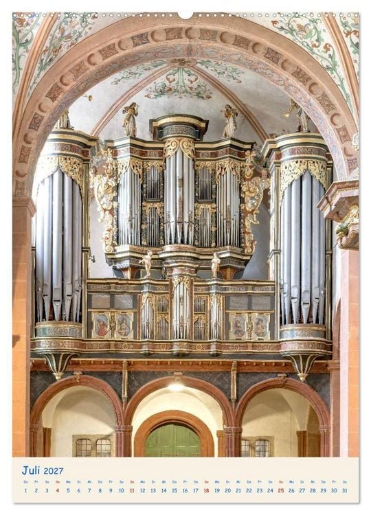 Produktbild: Orgel Giganten (Wandkalender 2027 DIN A2 hoch), CALVENDO Monatskalender