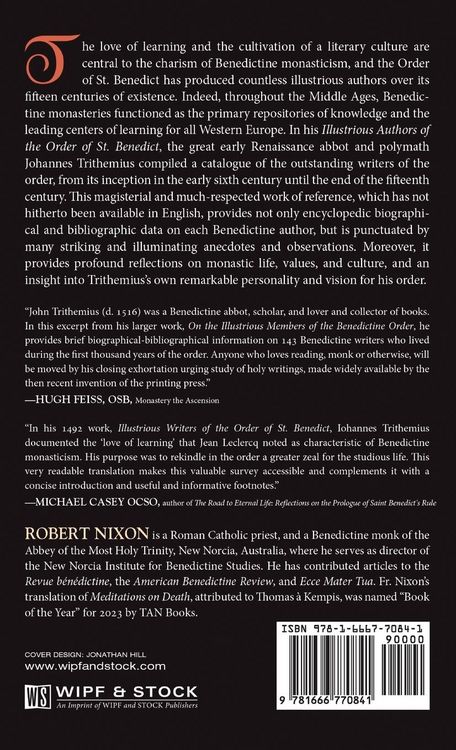 Produktbild: Illustrious Authors of the Order of St. Benedict