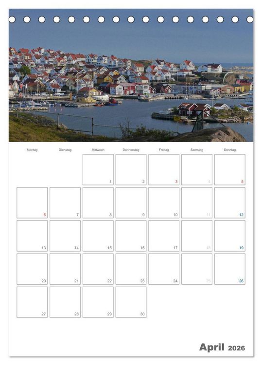 Produktbild: Typisch Schwedisch Bohusl&auml;n (Tischkalender 2026 DIN A5 hoch), CALVENDO Monatskalender