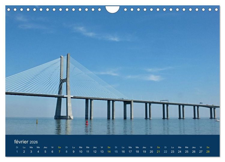 Produktbild: Un voyage &agrave; travers le Portugal (Calendrier mural 2026 DIN A4 vertical), CALVENDO calendrier mensuel