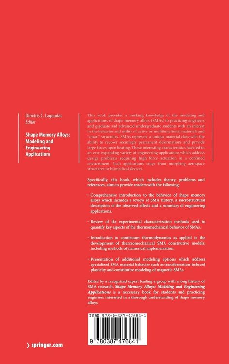 Produktbild: Shape Memory Alloys