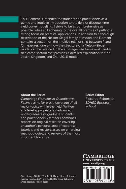 Produktbild: A Practitioner's Guide to Discrete-Time Yield Curve Modelling
