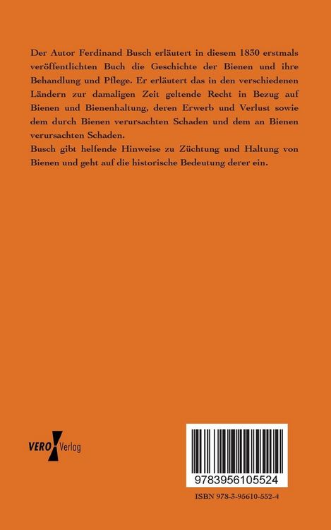 Produktbild: Handbuch des heutigen in Deutschland geltenden Bienen-Rechtes