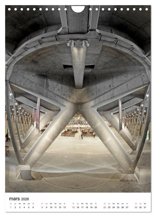 Produktbild: LOURDES Patrimoine (Calendrier mural 2026 DIN A4 horizontal), CALVENDO calendrier mensuel