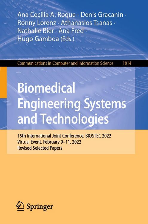 Produktbild: Biomedical Engineering Systems and Technologies