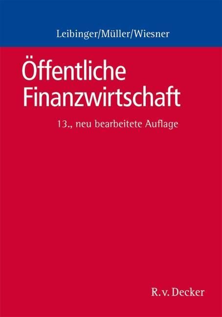 Produktbild: &Ouml;ffentliche Finanzwirtschaft
