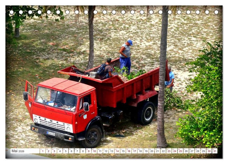 Produktbild: LKW Oldtimer der UdSSR - Sowjetische Lastkraftwagen in Kuba (Tischkalender 2026 DIN A5 quer), CALVENDO Monatskalender