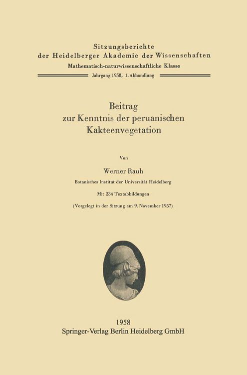 Produktbild: Beitrag zur Kenntnis der peruanischen Kakteenvegetation