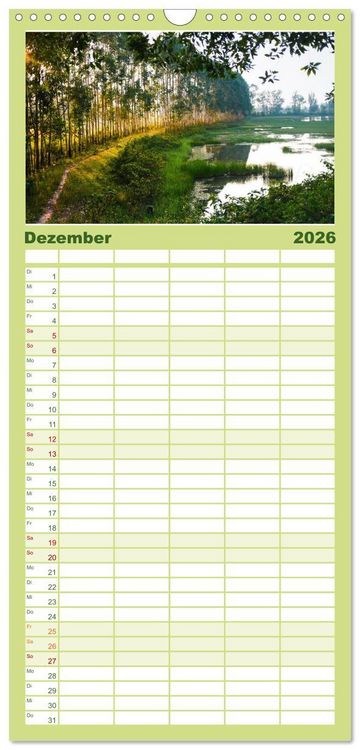 Produktbild: Familienplaner 2026 - Vietnam - Das Land der Morgenr&ouml;te. mit 5 Spalten (Wandkalender, 21 x 45 cm) CALVENDO