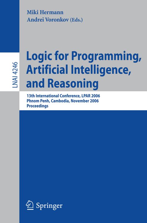Produktbild: Logic for Programming, Artificial Intelligence, and Reasoning