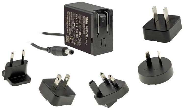 Produktbild: MEAN WELL NGE12I24-P1J Steckernetzteil, Festspannung 24 V/DC 15W
