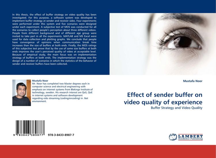 Produktbild: Effect of sender buffer on video quality of experience