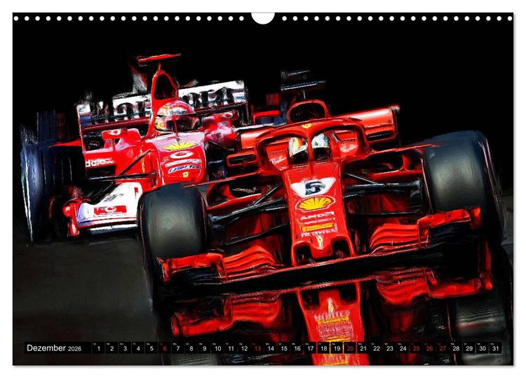 Produktbild: Deutsche in der Formel 1 (Wandkalender 2026 DIN A3 quer), CALVENDO Monatskalender