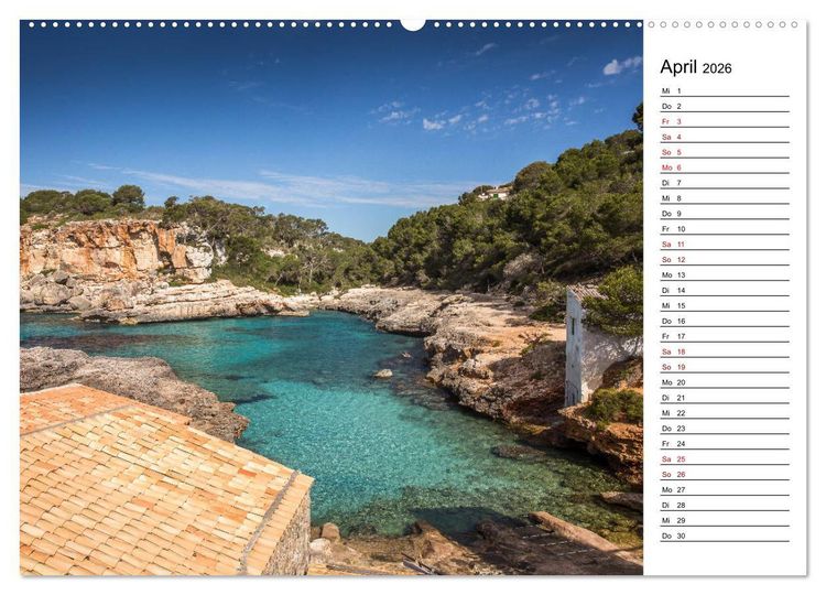Produktbild: Mallorca - Str&auml;nde im S&uuml;dosten (Wandkalender 2026 DIN A2 quer), CALVENDO Monatskalender