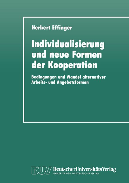 Produktbild: Individualisierung und neue Formen der Kooperation