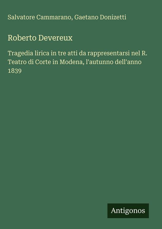Produktbild: Roberto Devereux