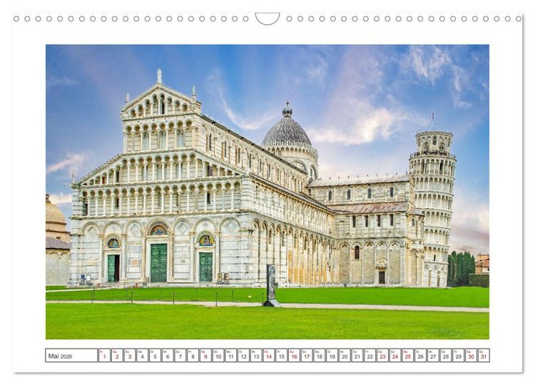 Produktbild: Pisa - wundersch&ouml;nes Reiseziel (Wandkalender 2026 DIN A3 quer), CALVENDO Monatskalender