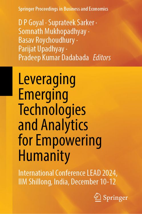 Produktbild: Leveraging Emerging Technologies and Analytics for Empowering Humanity, Vol. 1