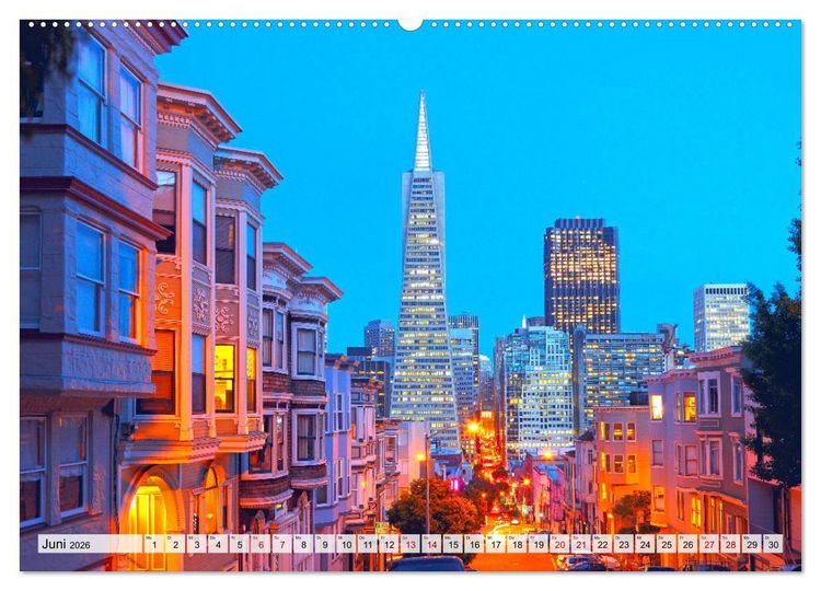 Produktbild: San Francisco - City on the Bay (hochwertiger Premium Wandkalender 2026 DIN A2 quer), Kunstdruck in Hochglanz