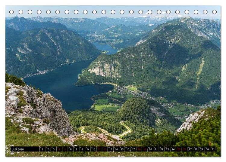 Produktbild: Welterberegion Hallstatt Dachstein (Tischkalender 2026 DIN A5 quer), CALVENDO Monatskalender