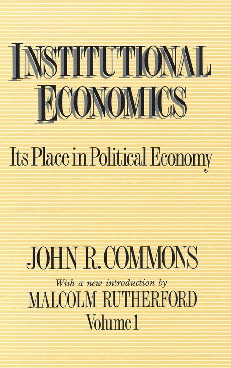 Produktbild: Institutional Economics