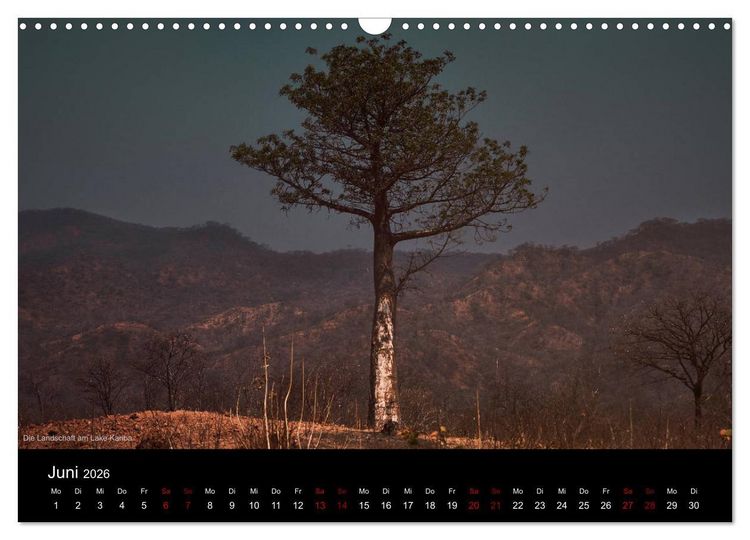 Produktbild: SAMBIA IM HERZEN AFRIKAS (Wandkalender 2026 DIN A3 quer), CALVENDO Monatskalender