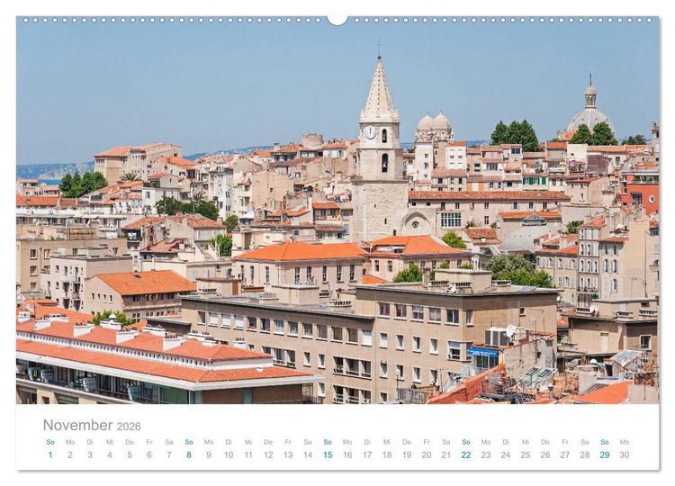 Produktbild: Marseille Maritime Metropole (Wandkalender 2026 DIN A2 quer), CALVENDO Monatskalender
