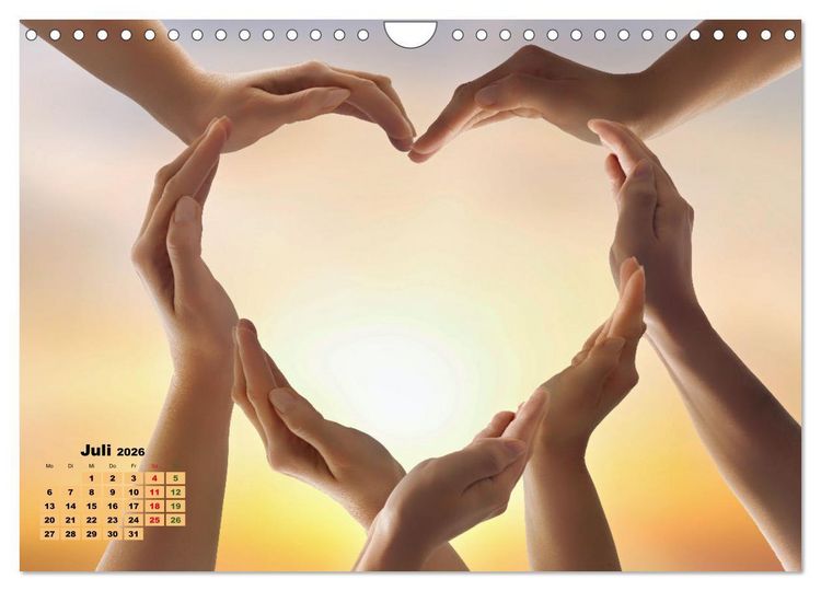 Produktbild: Sehnsucht Herzlichkeit (Wandkalender 2026 DIN A4 quer), CALVENDO Monatskalender