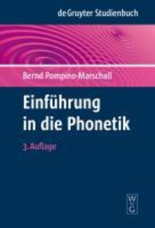 Produktbild: Einführung in die Phonetik