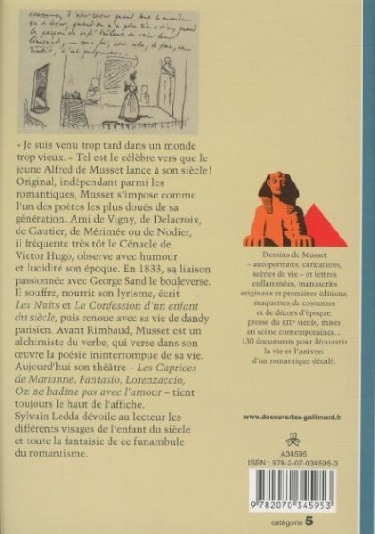 Produktbild: Alfred de Musset : les fantaisies d'un enfant du si&egrave;cle