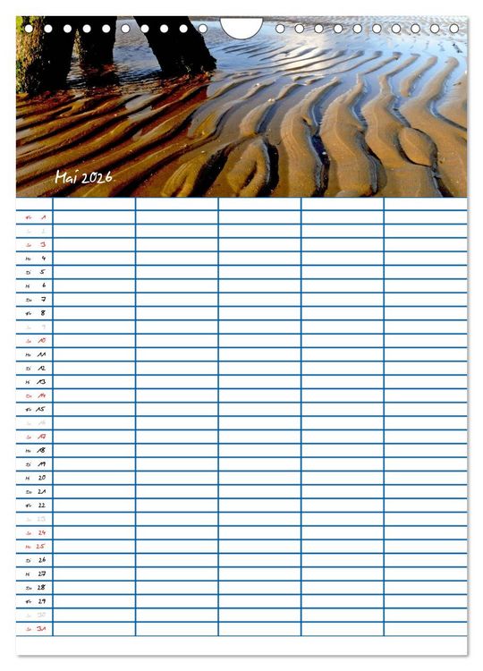 Produktbild: Meer Zeit f&uuml;r uns! (Wandkalender 2026 DIN A4 hoch), CALVENDO Monatskalender