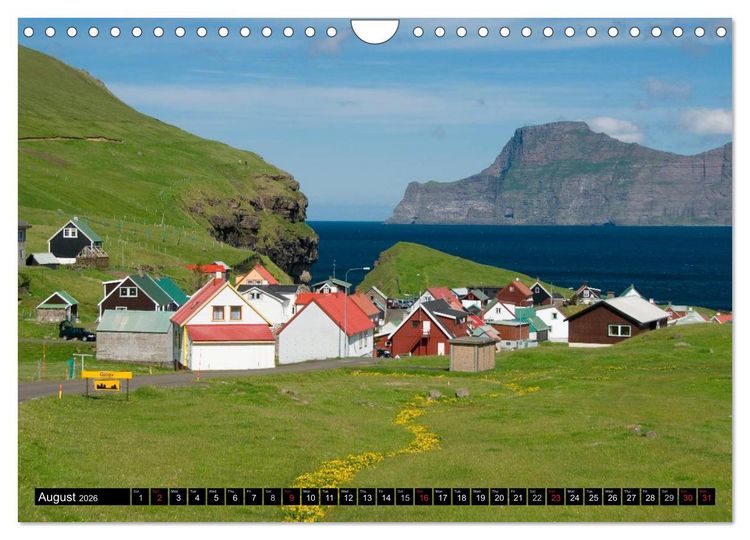 Produktbild: Faroe Islands / UK-Version (Wall Calendar 2026 DIN A4 landscape), CALVENDO 12 Month Wall Calendar