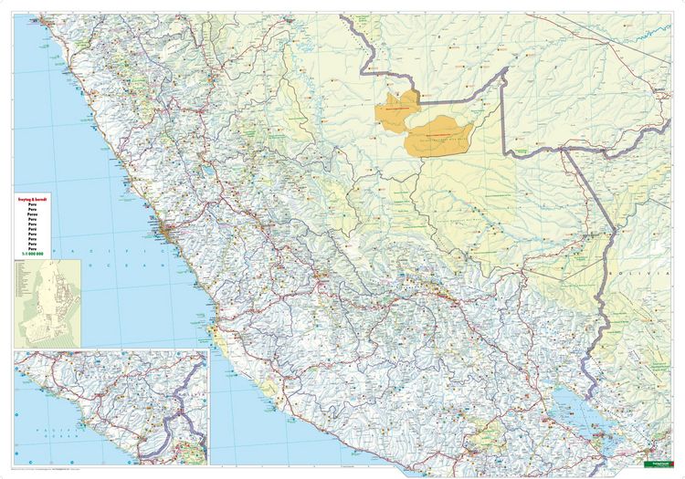 Produktbild: Peru 1 : 1 000 000. Autokarte