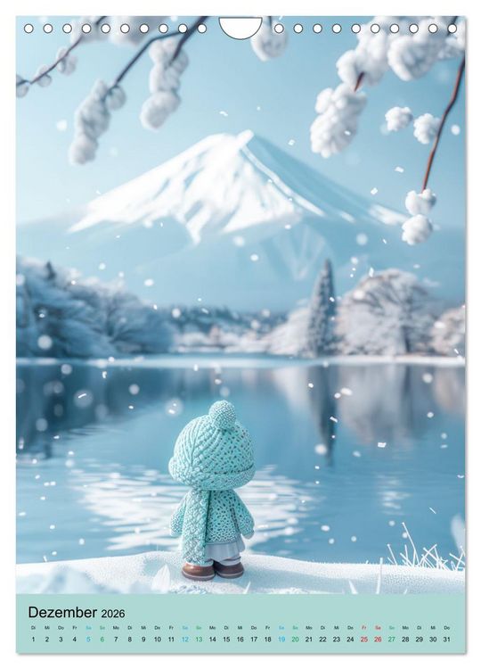 Produktbild: Verspielte 3D Welt - Im japanischen Stil (Wandkalender 2026 DIN A4 hoch), CALVENDO Monatskalender