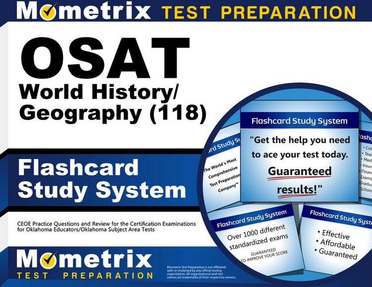 Produktbild: Osat World History/Geography (118) Flashcard Study System