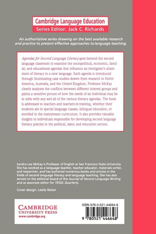 Produktbild: Agendas for Second Language Literacy