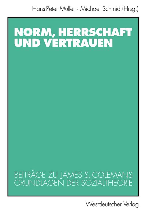 Produktbild: Norm, Herrschaft und Vertrauen