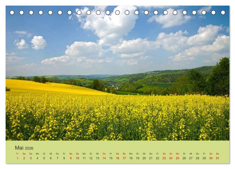 Produktbild: Das Erzgebirge Welterbe und Natur (Tischkalender 2026 DIN A5 quer), CALVENDO Monatskalender