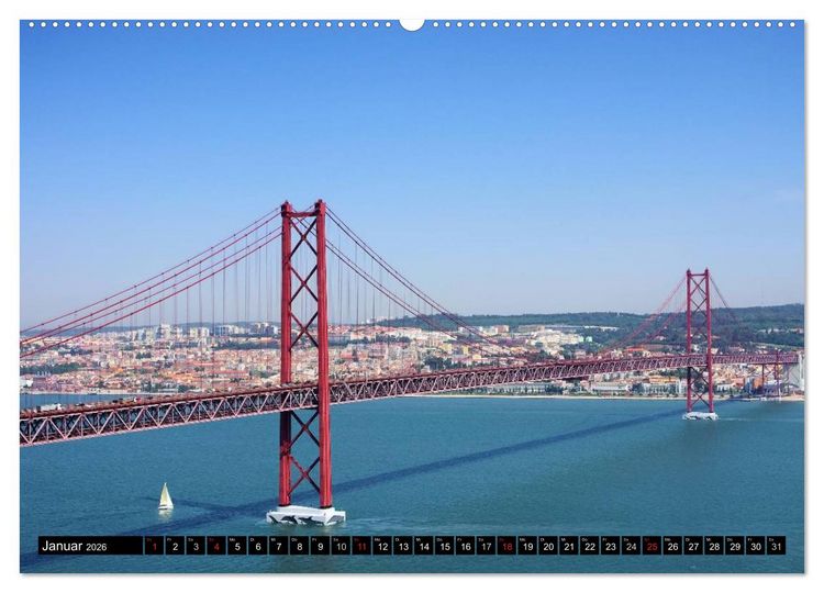 Produktbild: Portugal (hochwertiger Premium Wandkalender 2026 DIN A2 quer), Kunstdruck in Hochglanz